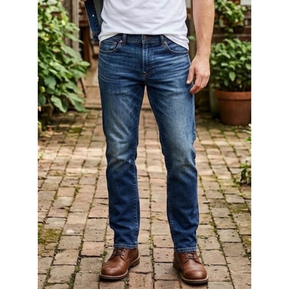 American Eagle Airflex+ Temp Tech Slim Jeans Dark Wash 32x30 Mens